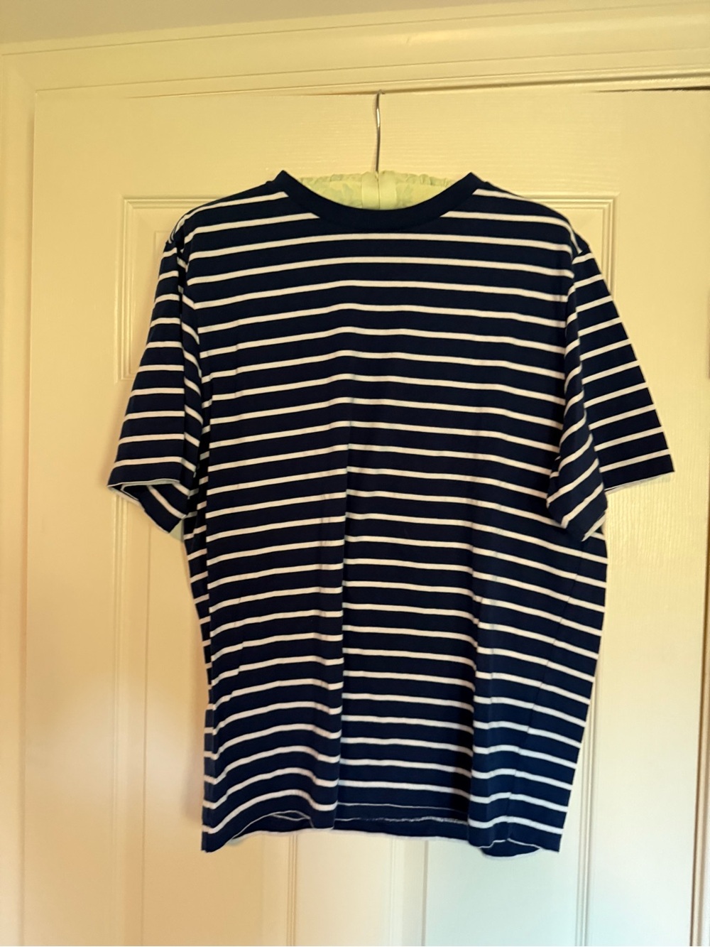 AYR Navy & White Striped Short Sleeve Crewneck Tee